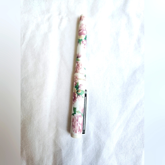 VTG Prima Otagiri Floral Porcelain Desk Tray, Letter Opener & Refillable Pen - Picture 9 of 9